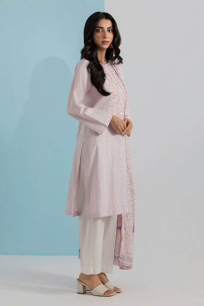 Embroidered Kurta Dupatta Trouser - 0989