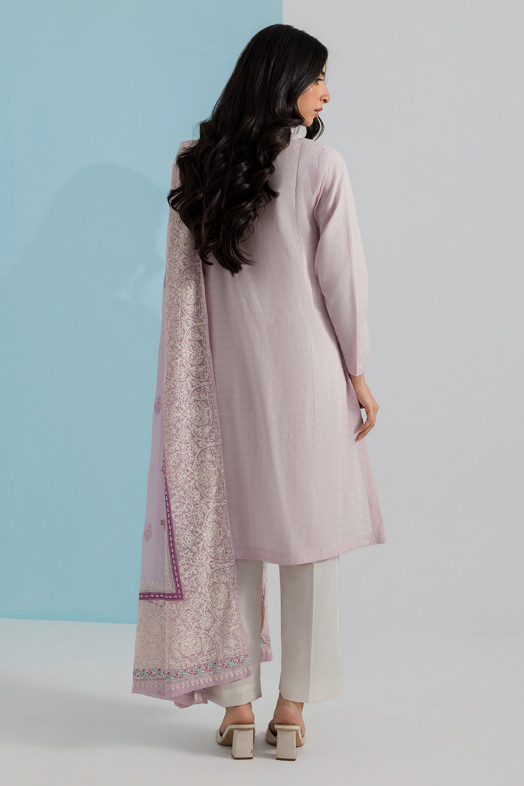 Embroidered Kurta Dupatta Trouser - 0989