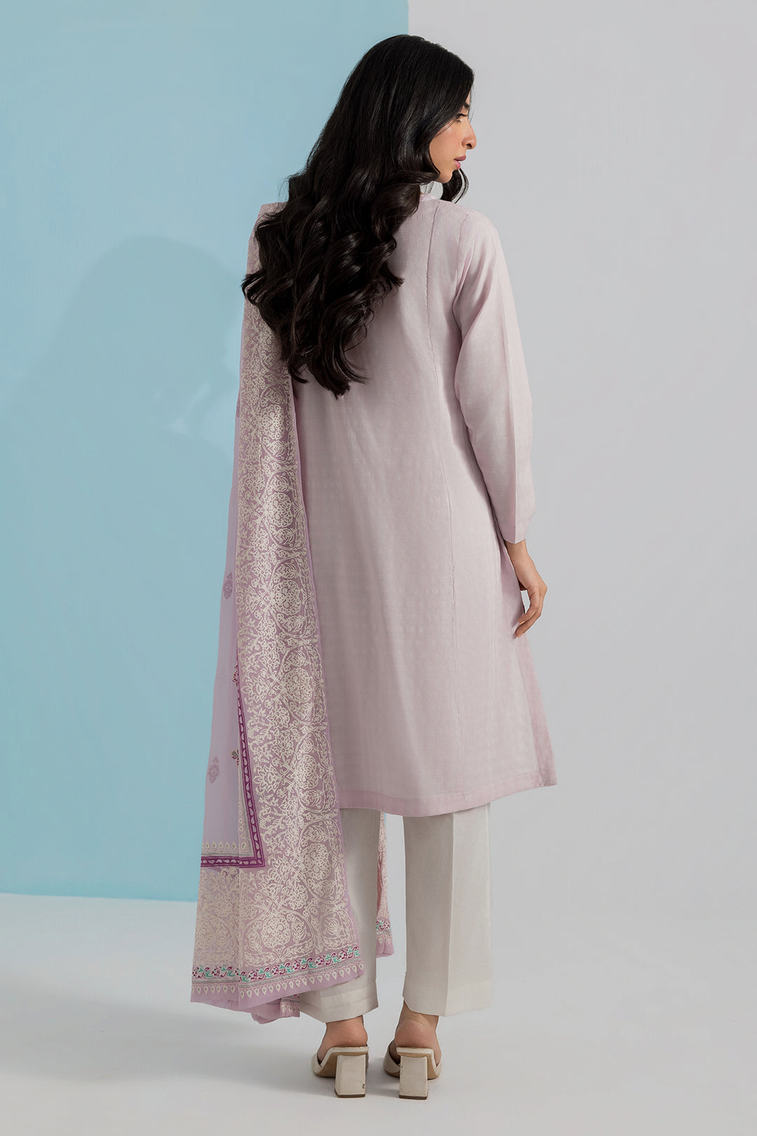 Embroidered Kurta Dupatta Trouser - 0989