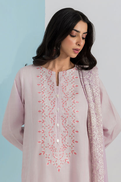Embroidered Kurta Dupatta Trouser - 0989