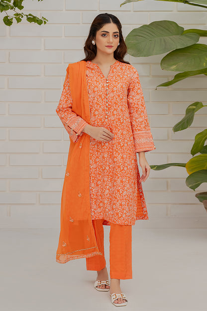 Embroidered Kurta Dupatta Trouser - 0990