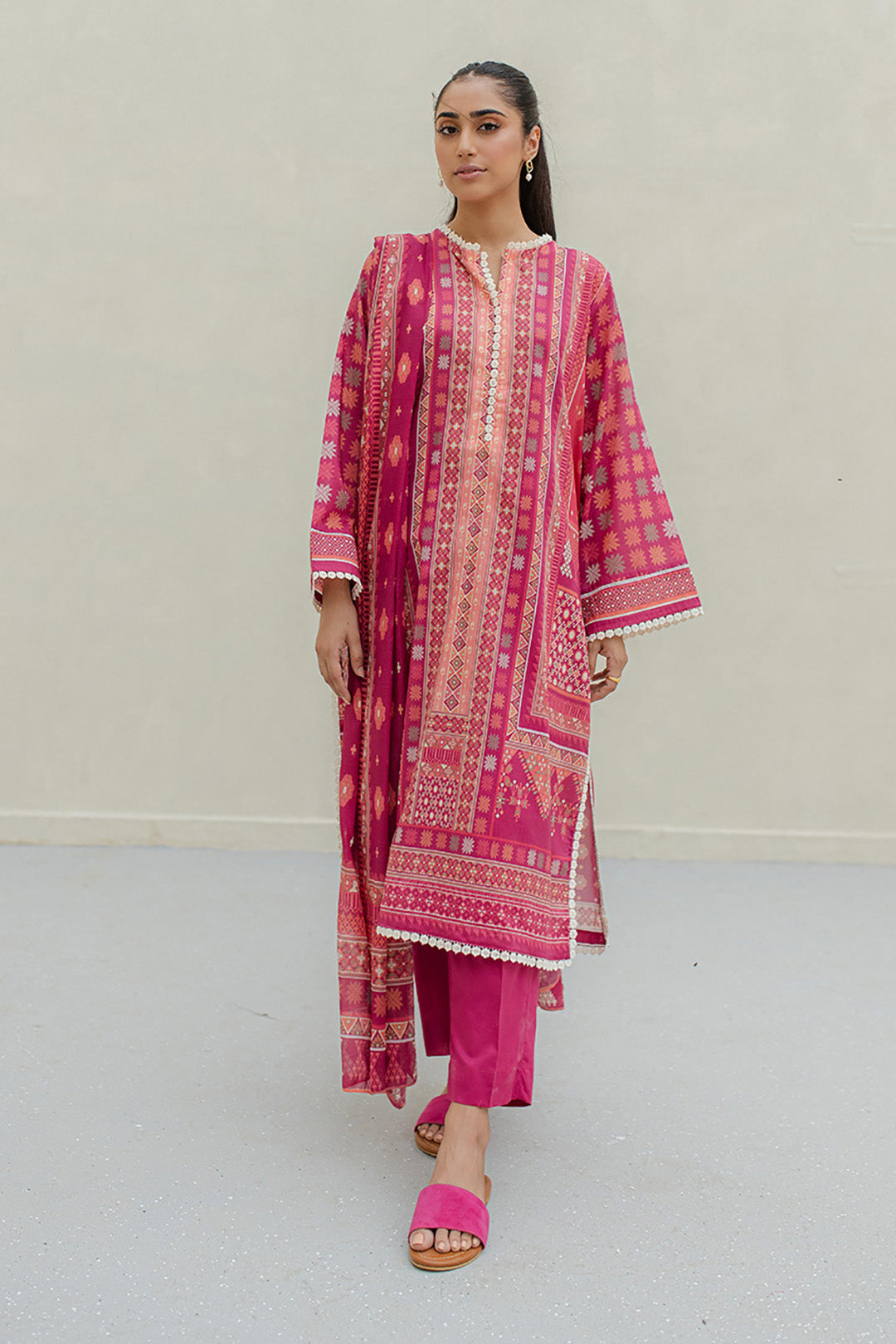 Kurta Dupatta Trouser - 1075