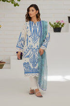 Embroidered Kurta Dupatta Trouser - 1076