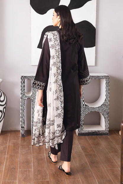 Embroidered Kurta Dupatta Trouser - 1081