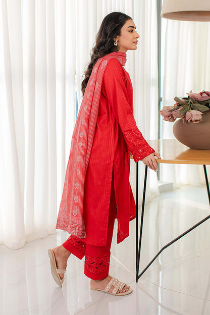 Embroidered Kurta Dupatta Trouser - 1101