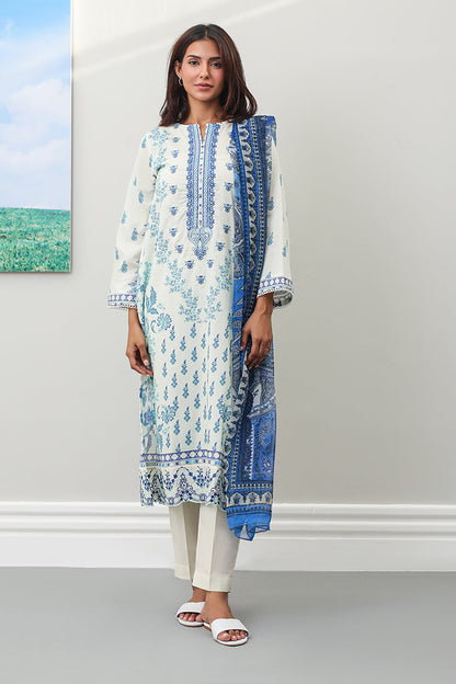 Embroidered Kurta Dupatta Trouser - 1129