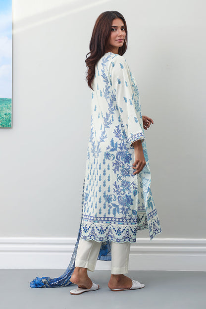 Embroidered Kurta Dupatta Trouser - 1129