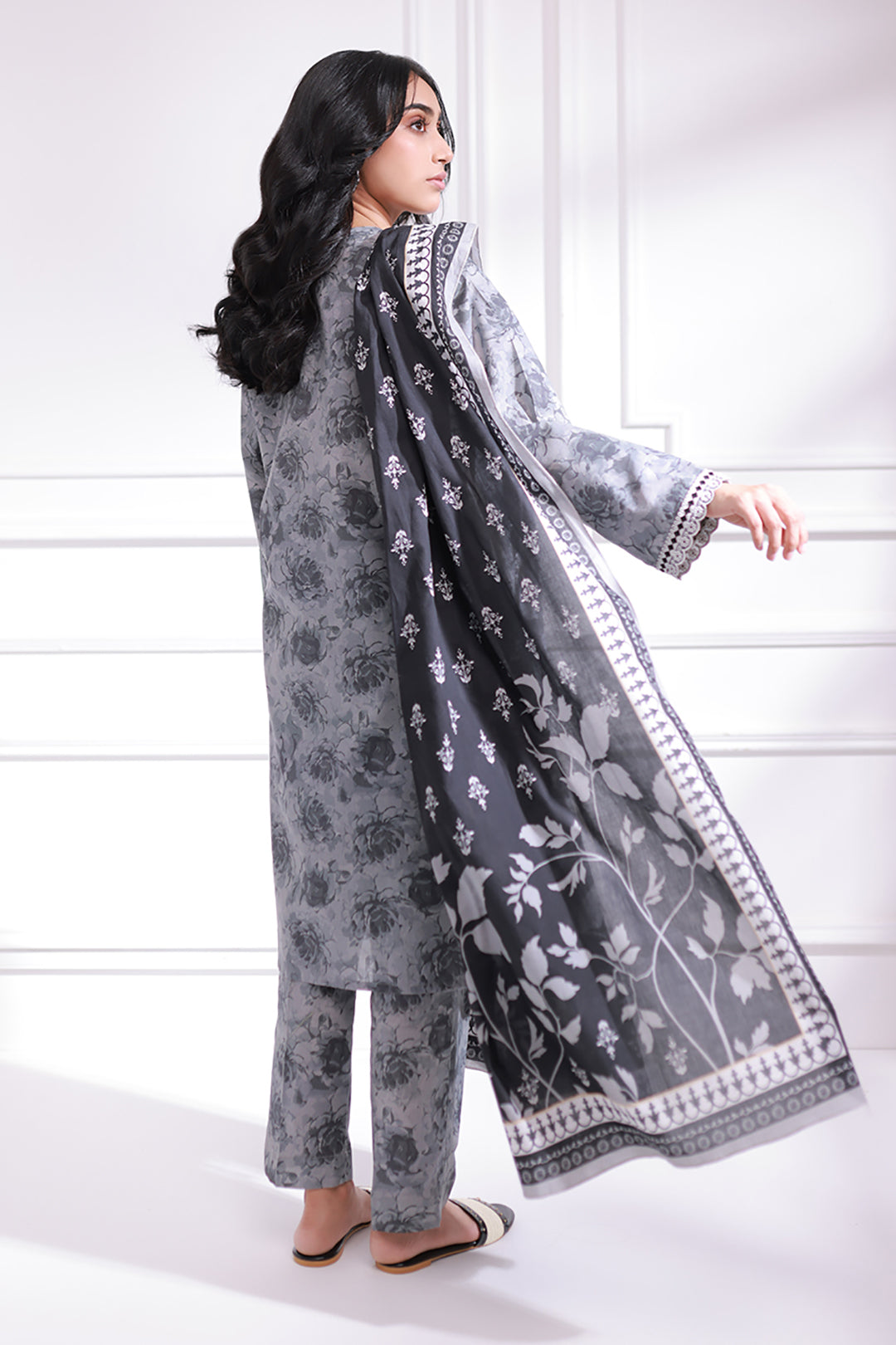 Embroidered Kurta Dupatta Trouser - 1222