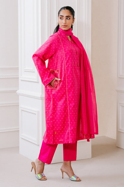 Embroidered Kurta Dupatta Trouser - 1228