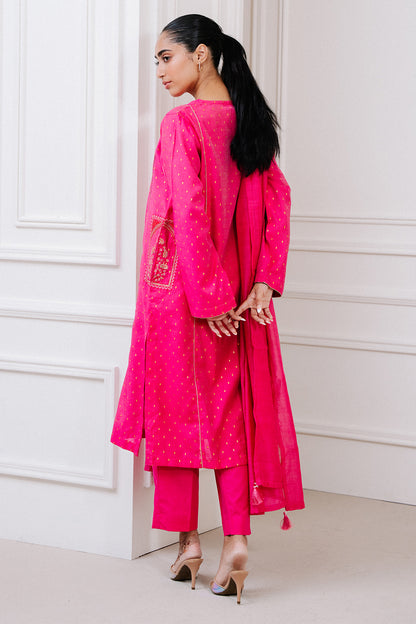 Embroidered Kurta Dupatta Trouser - 1228