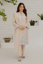 Embroidered Kurta Dupatta Trouser - 1232