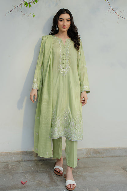 Embroidered Kurta Dupatta Trouser - 1244