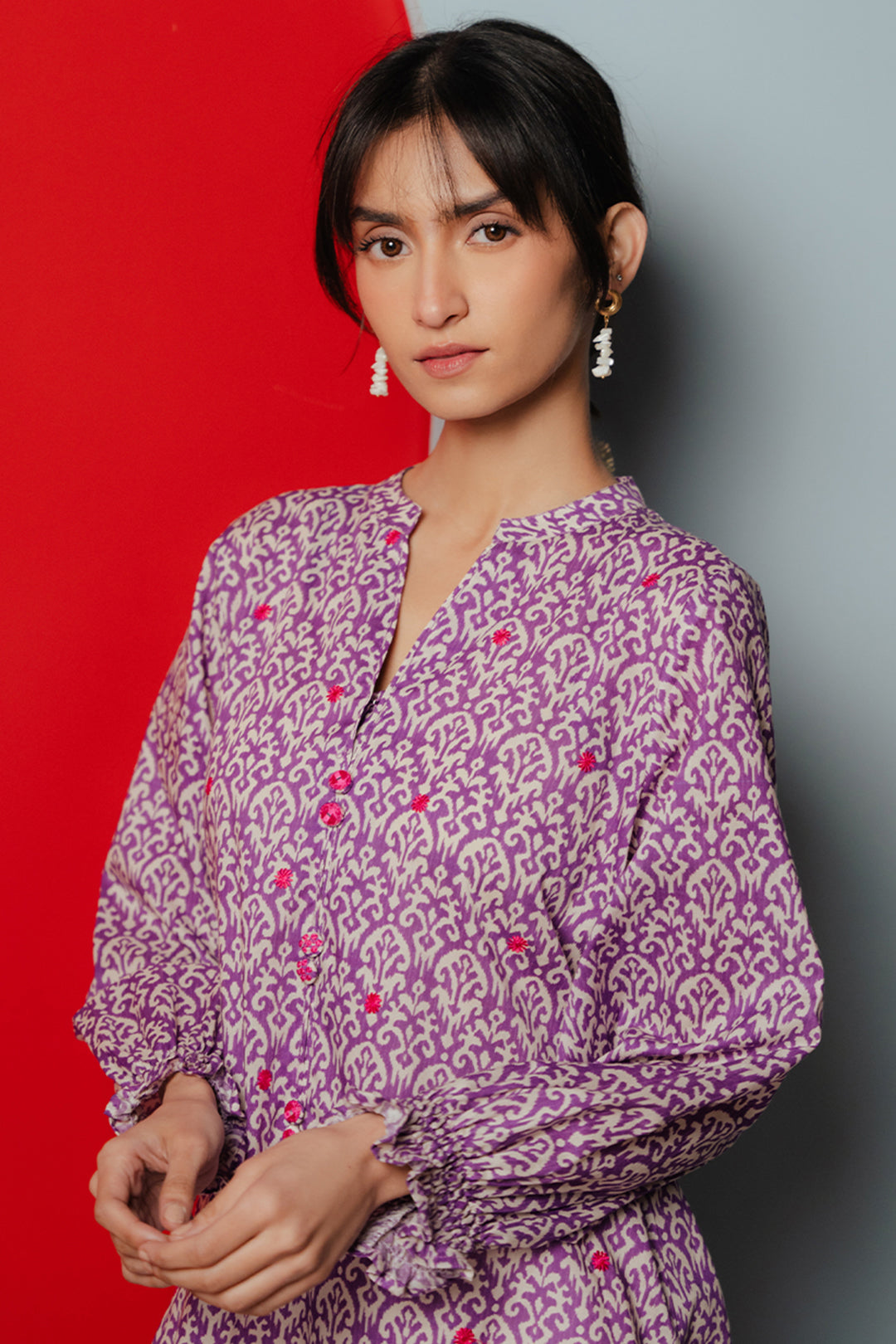 Embroidered Kurta - 1658
