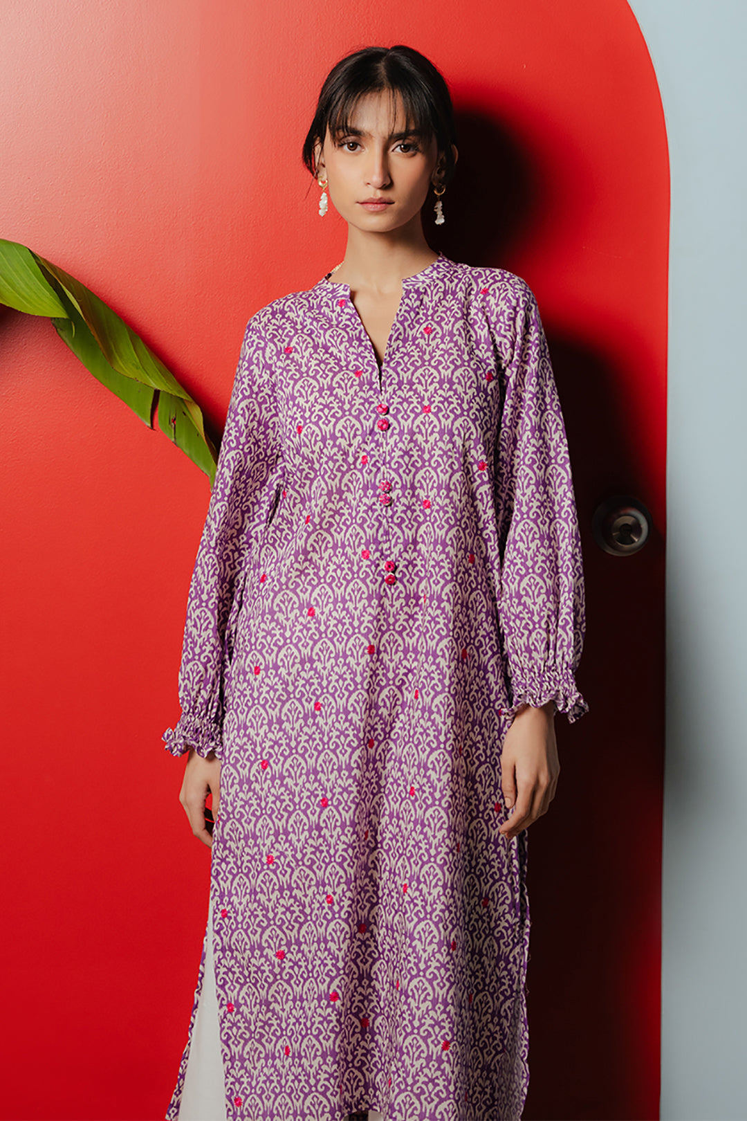 Embroidered Kurta - 1658