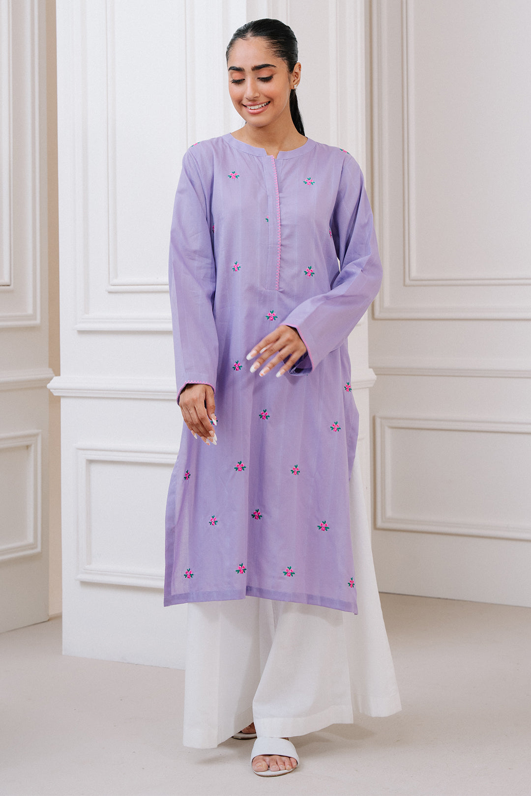 Embroidered Kurta - 1659