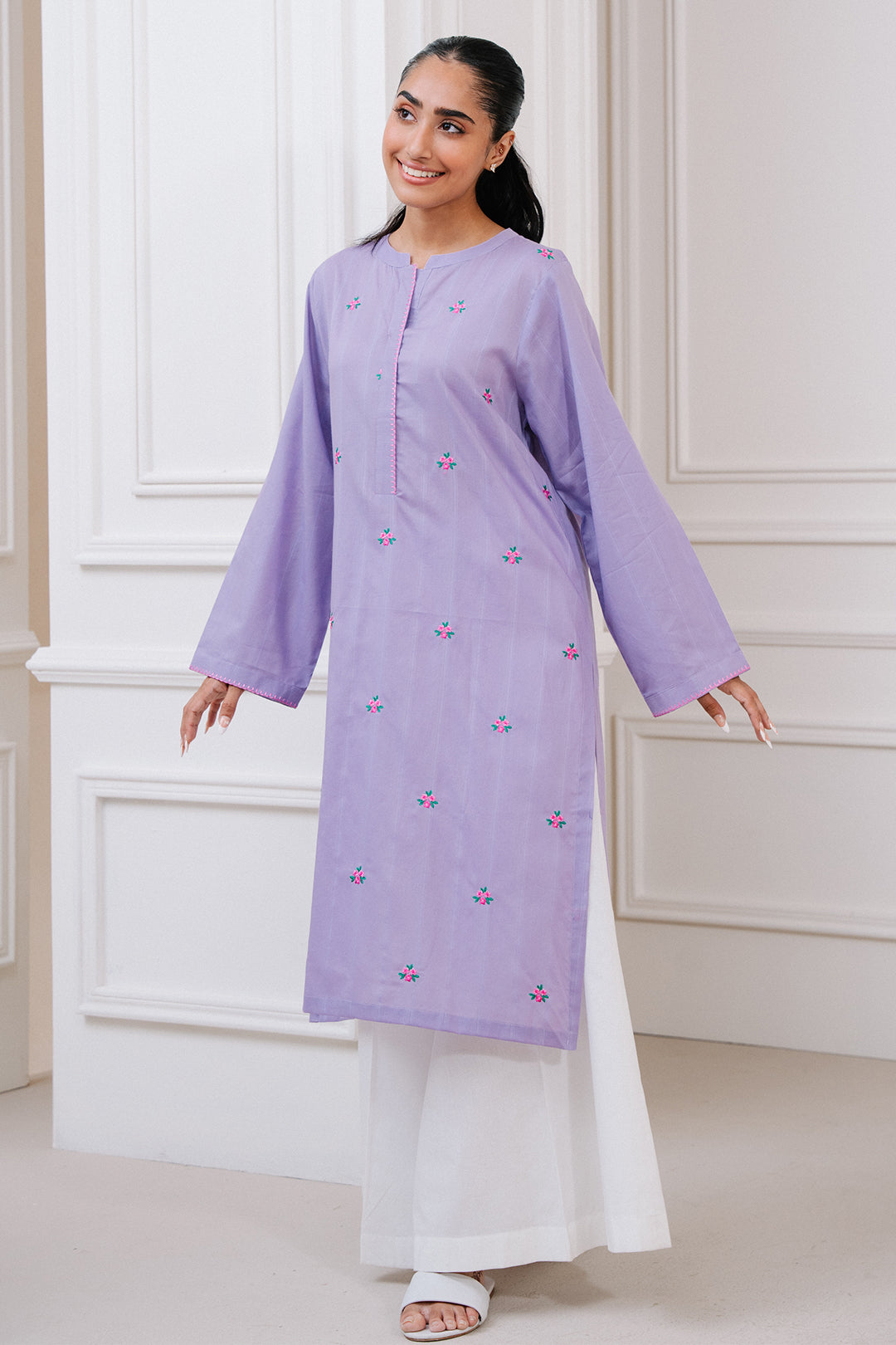 Embroidered Kurta - 1659