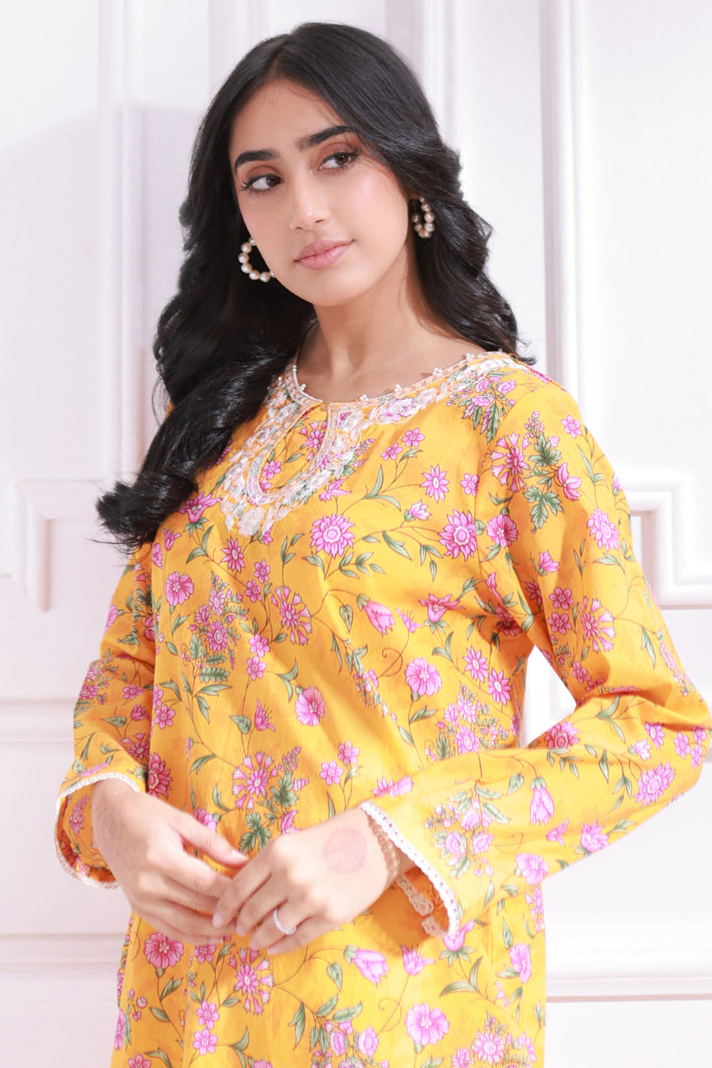 Embroidered Kurta - 1664