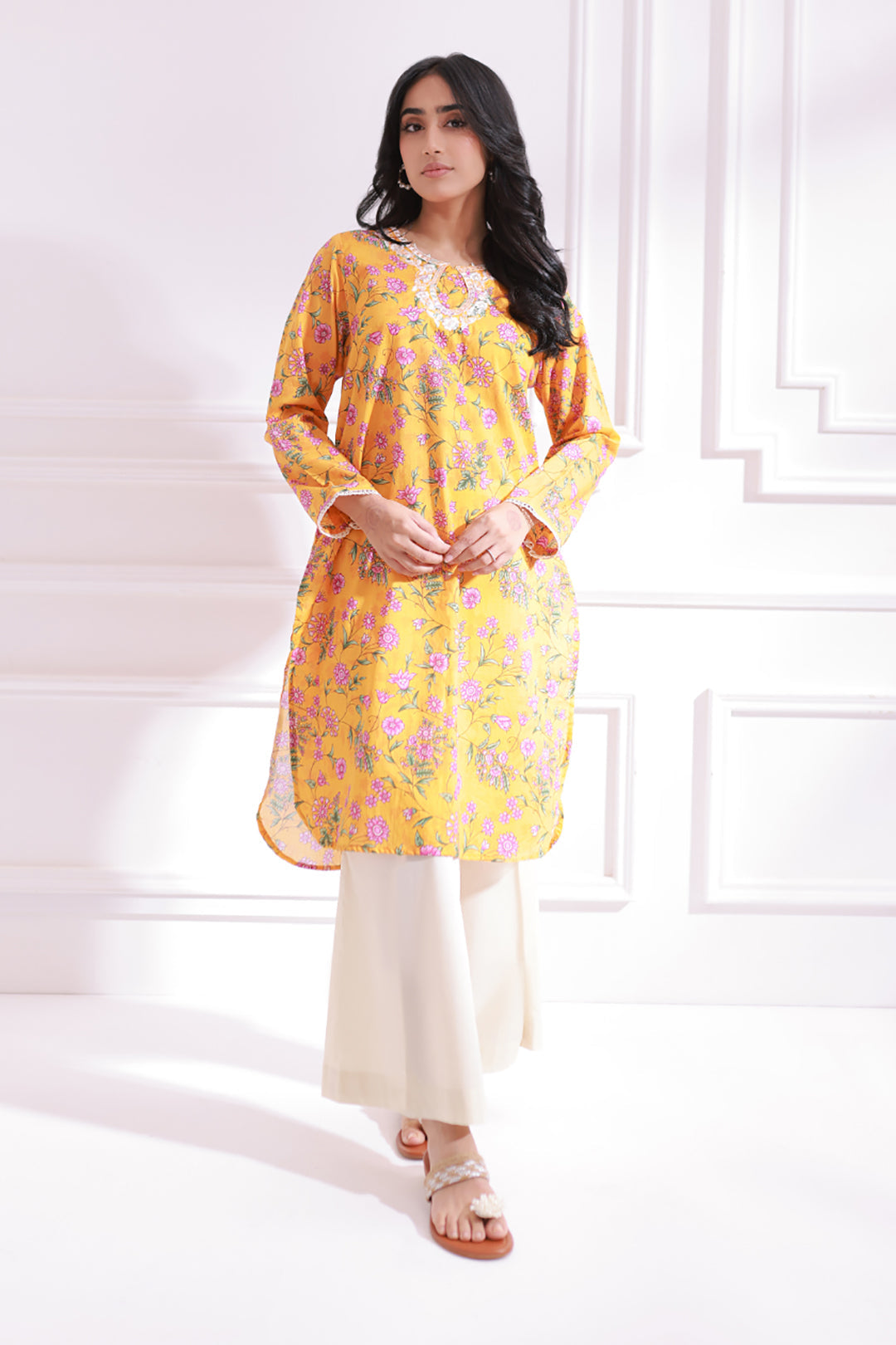 Embroidered Kurta - 1664