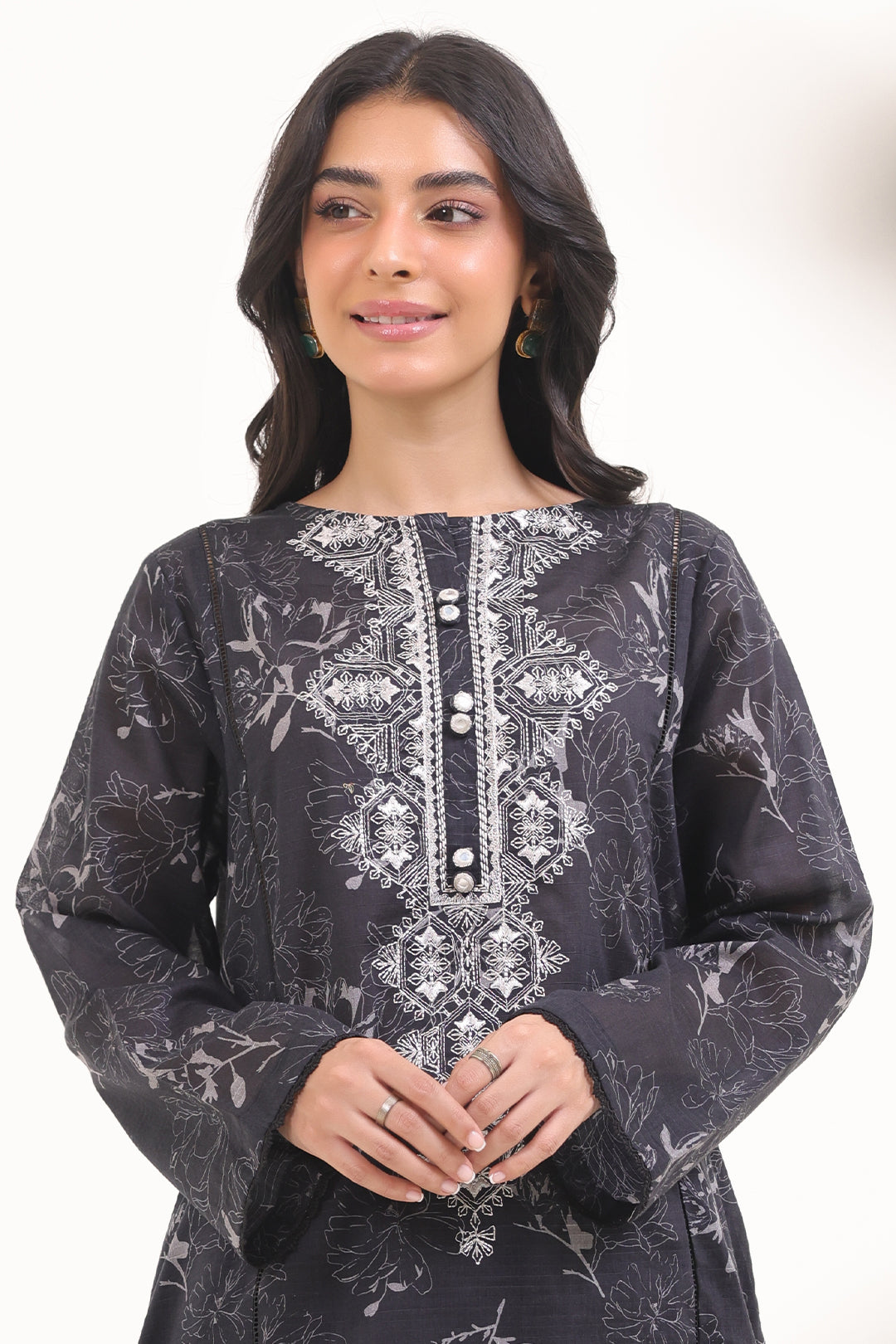 Embroidered Kurta - 1665