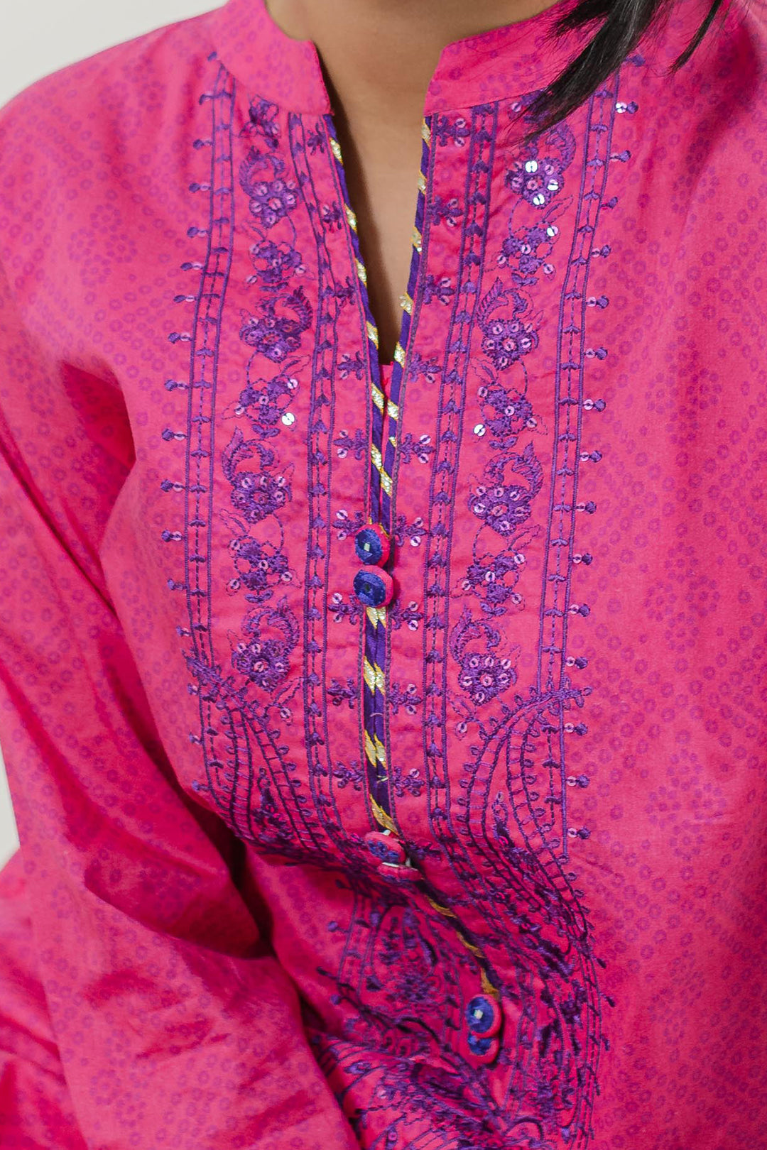 Embroidered Kurta - 1668