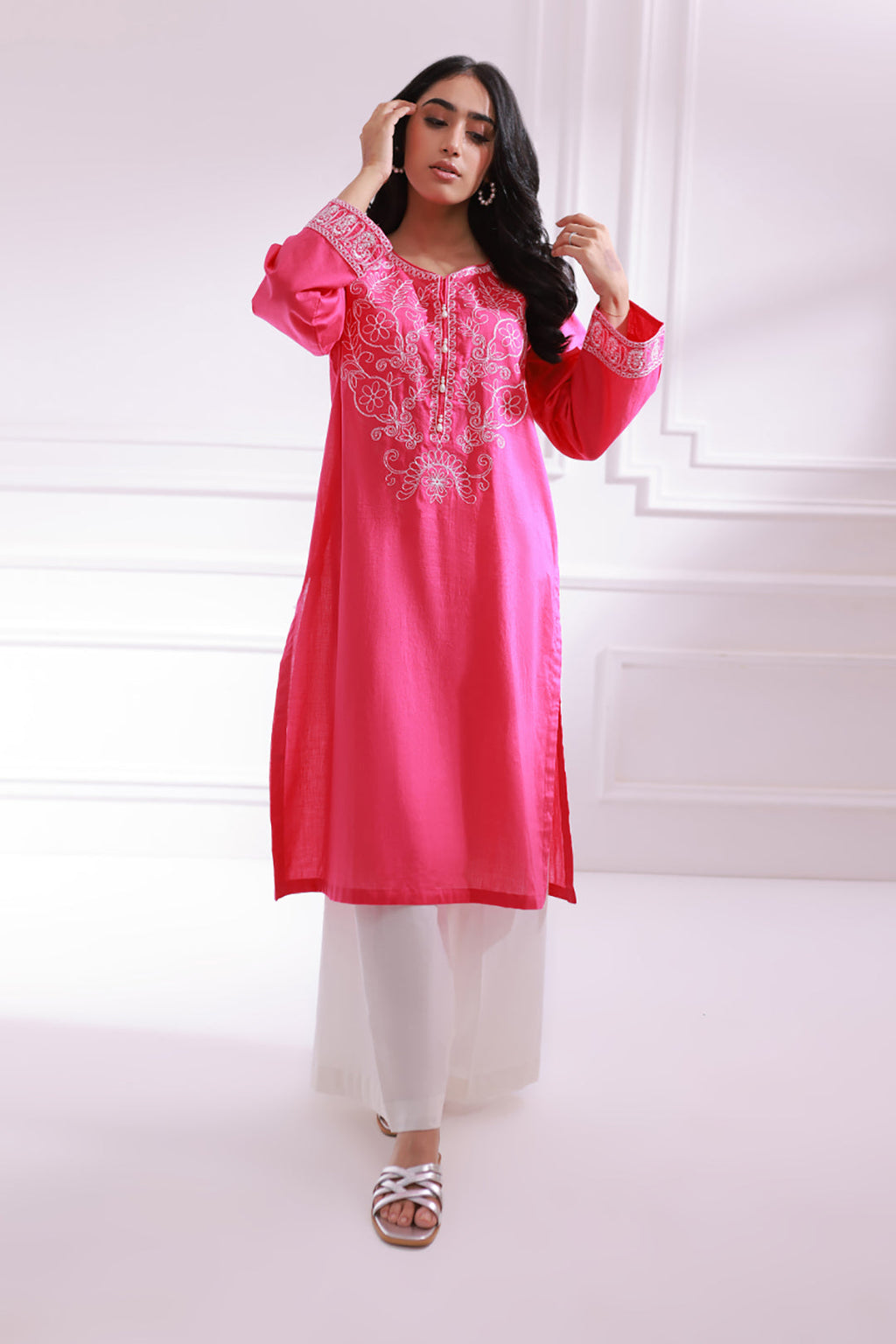 Embroidered Kurta - 1794