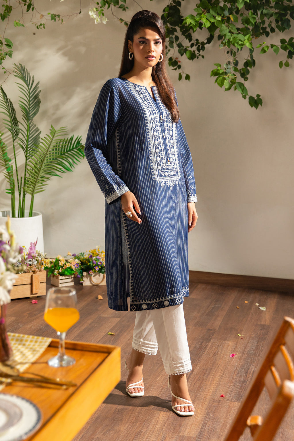 Embroidered Kurta - 1797