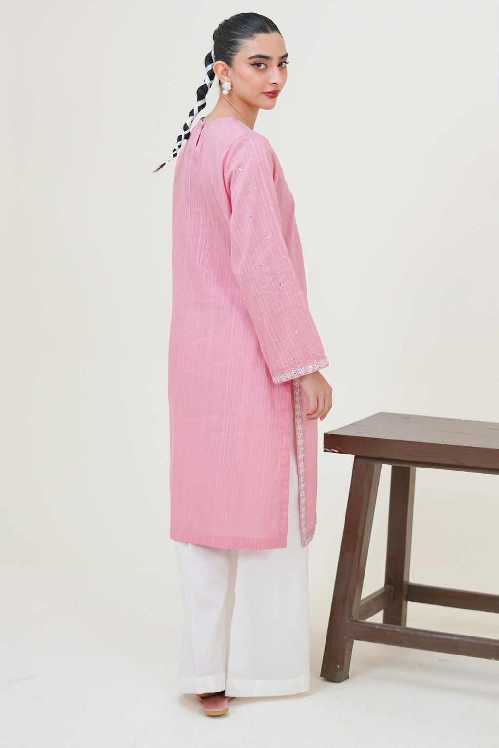 Embroidered Kurta - 1799