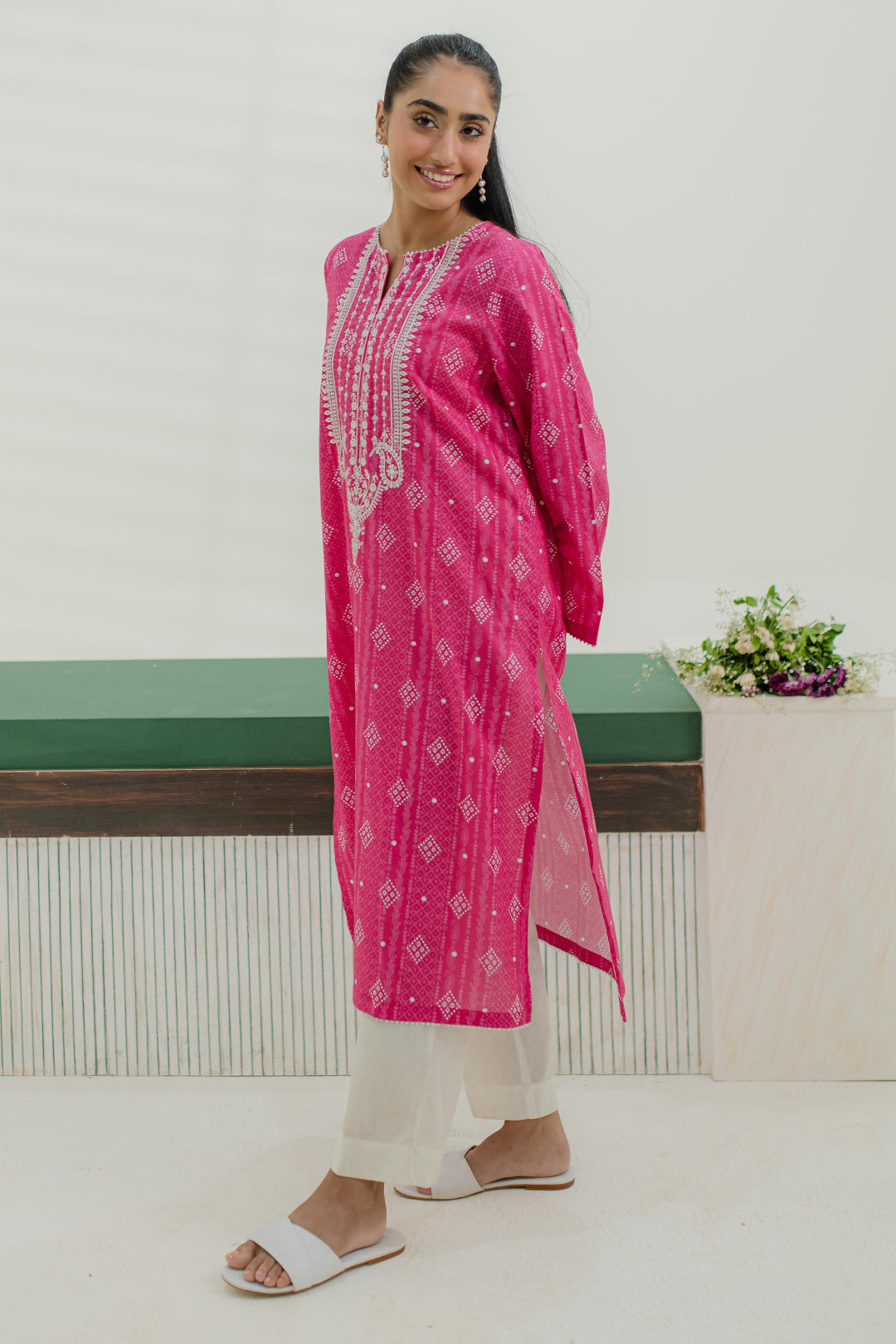 Embroidered Kurta - 1853