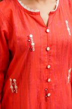 Embroidered Kurta - 1857