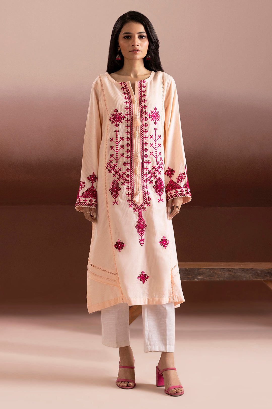 Embroidered Kurta - 1859