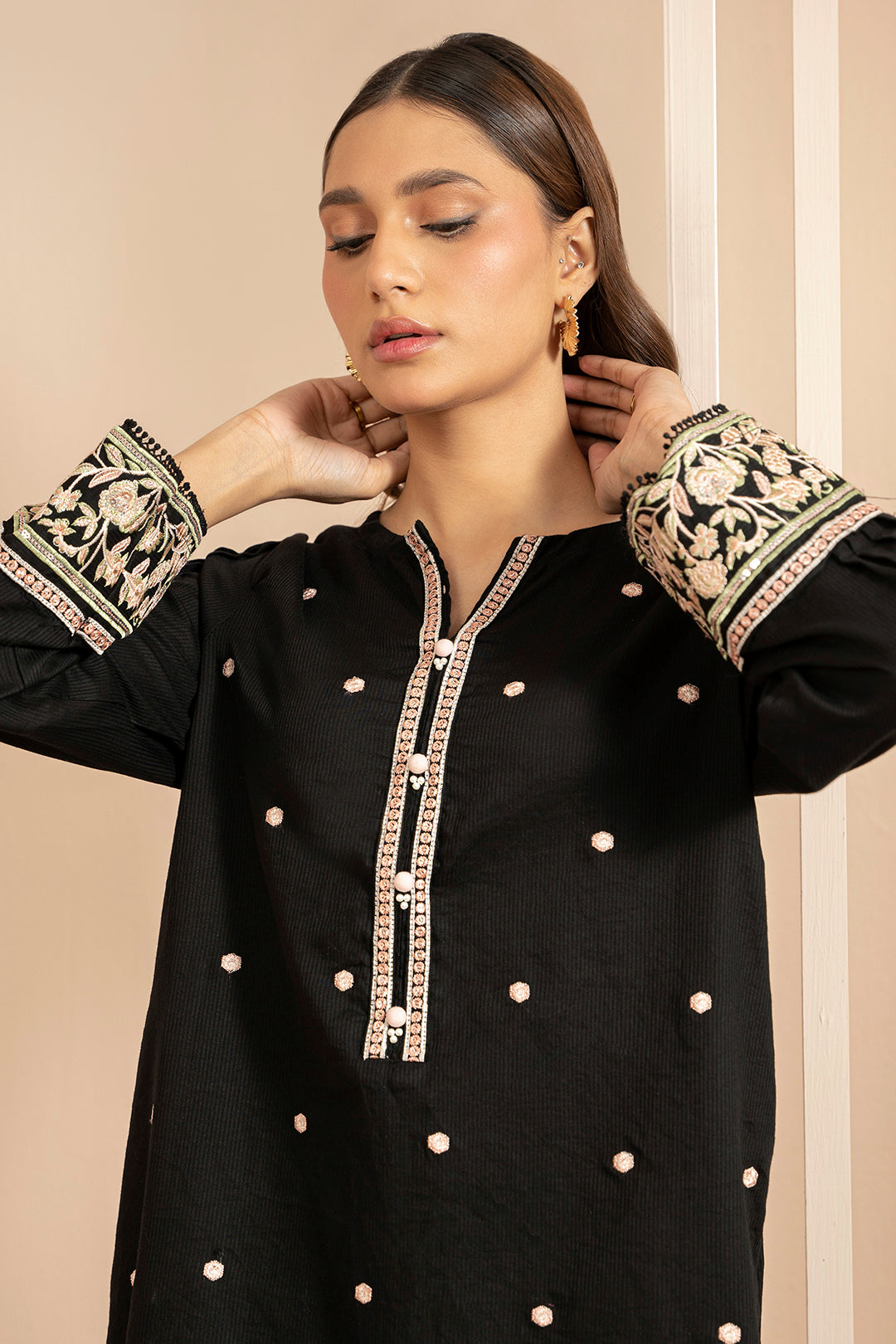 Embroidered Kurta - 1862