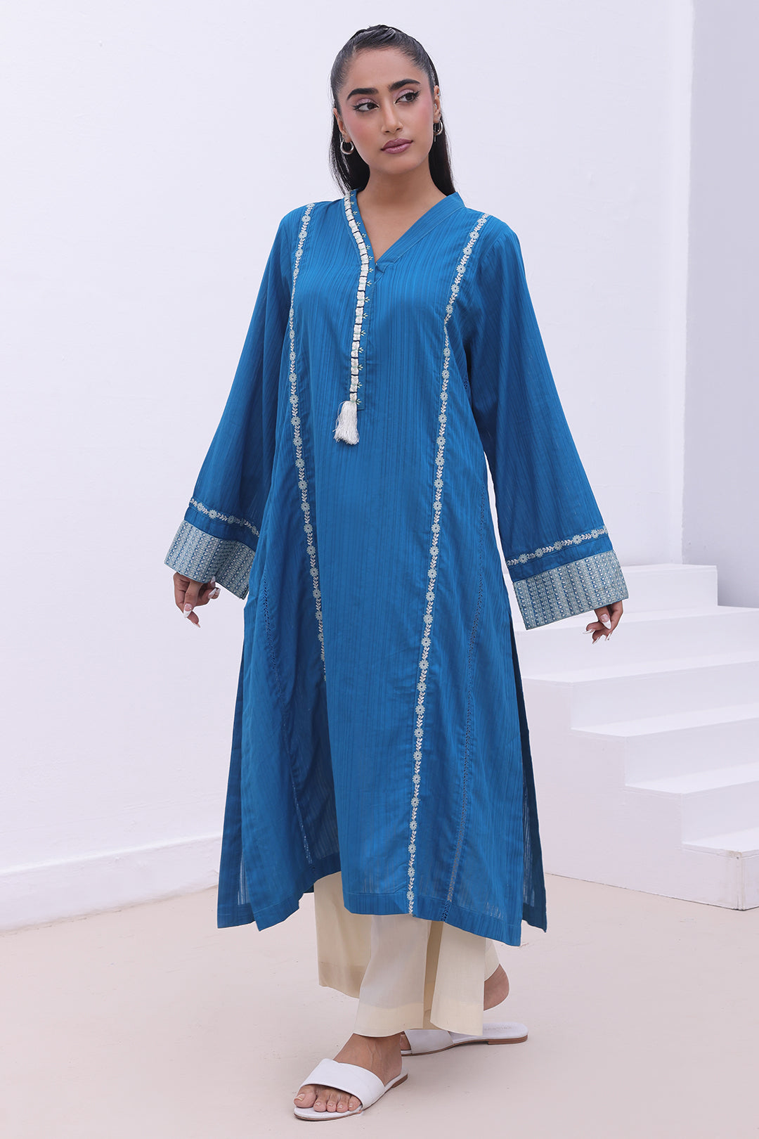 Embroidered Kurta - 1864