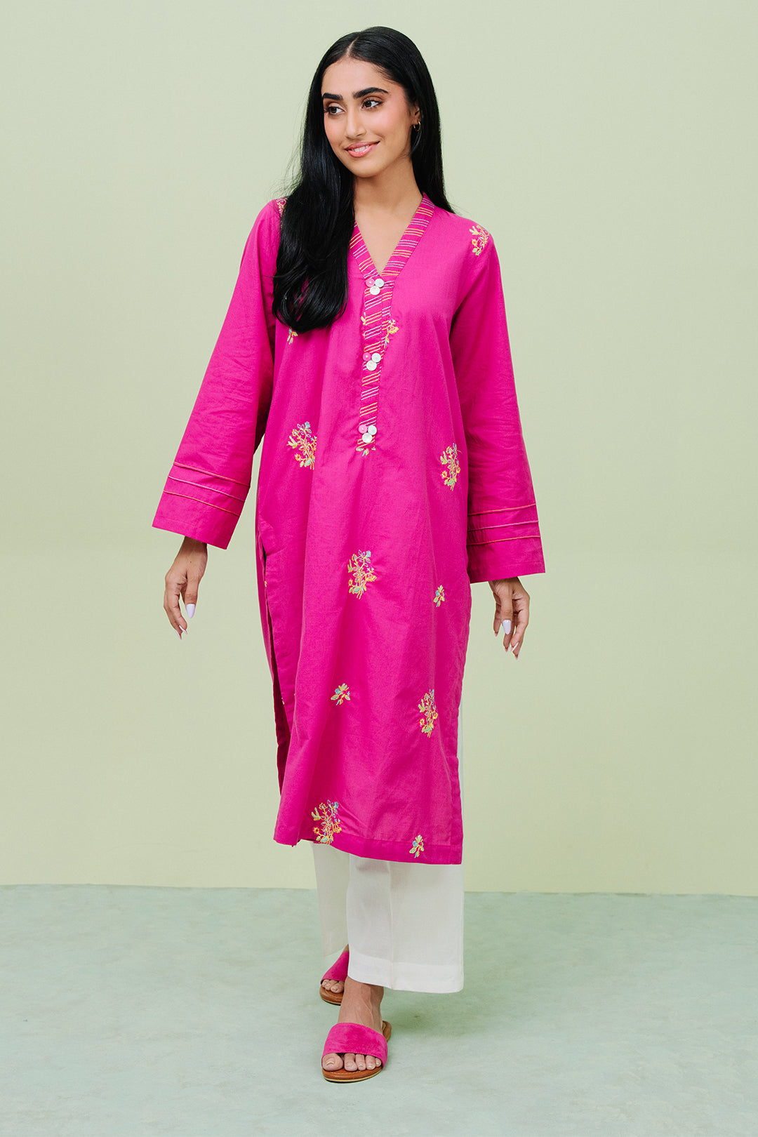 Embroidered  Kurta - 1867