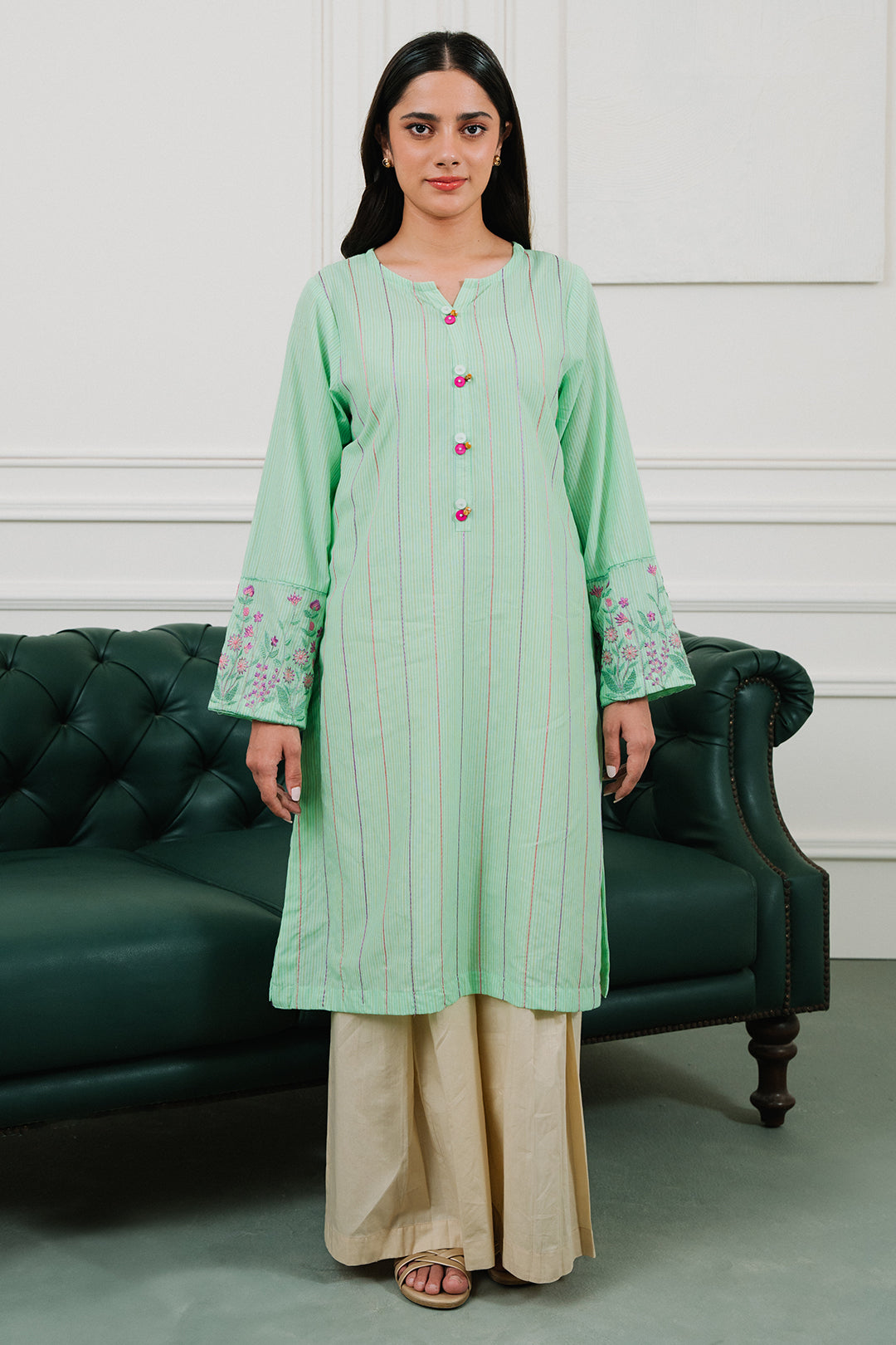 Embroidered  Kurta - 1869