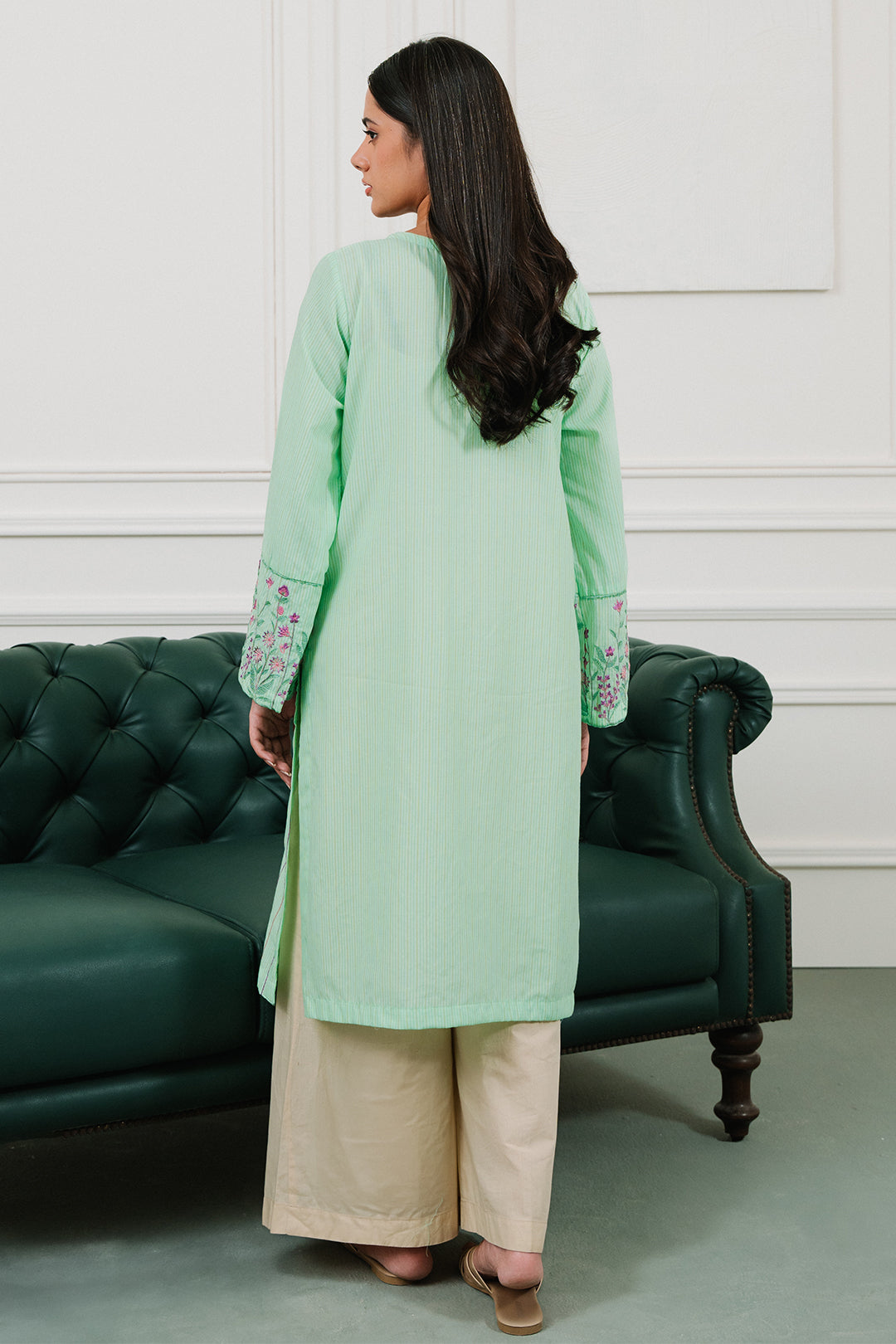 Embroidered  Kurta - 1869