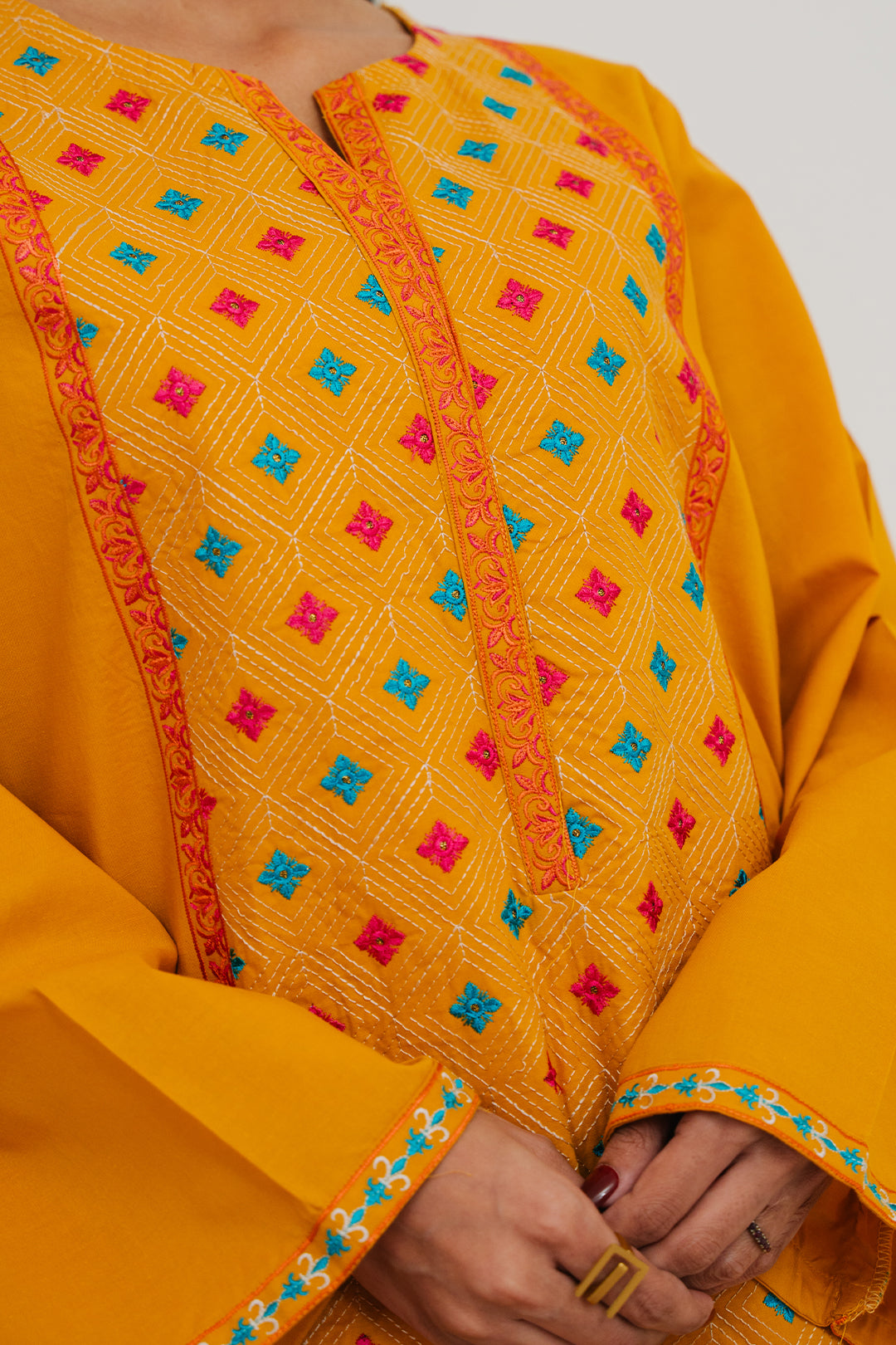 Embroidered Kurta - 1871