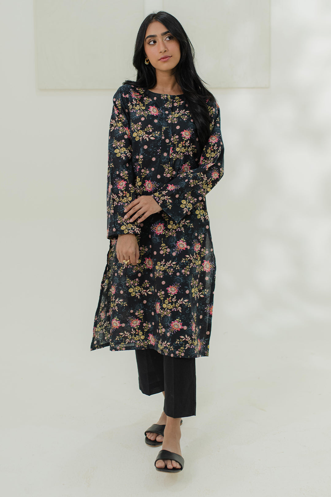 Lawn Printed Kurta 1 Piece Women Pret – ZELLBURY