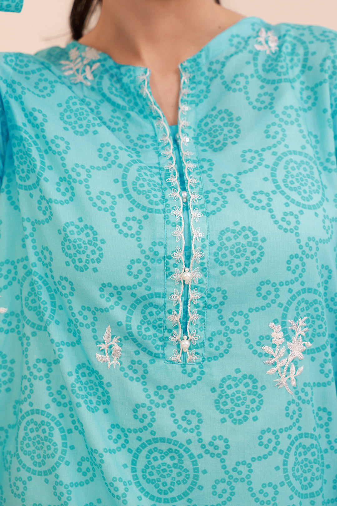 Embroidered Kurta - 2038