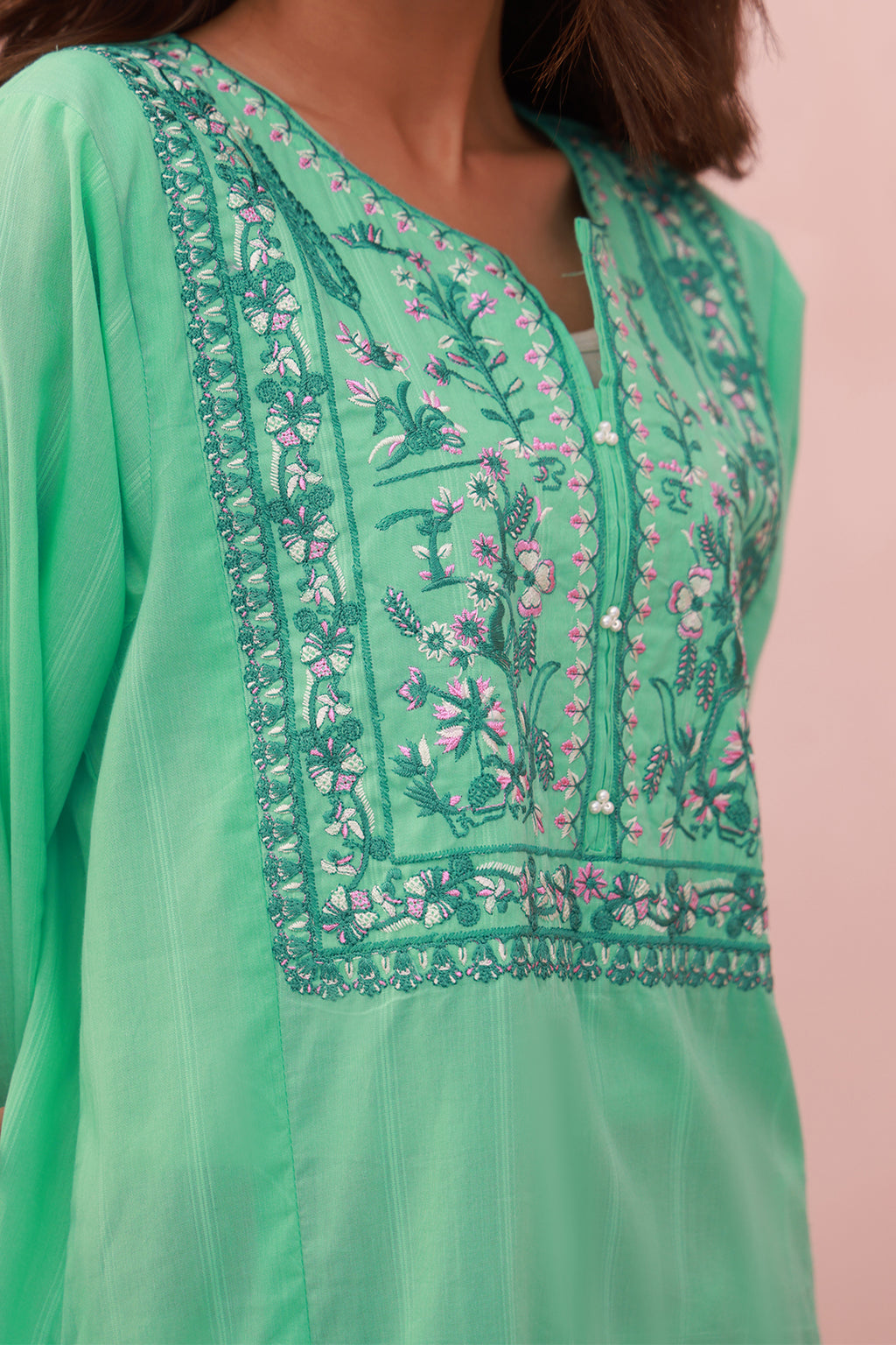 Embroidered Kurta - 2039