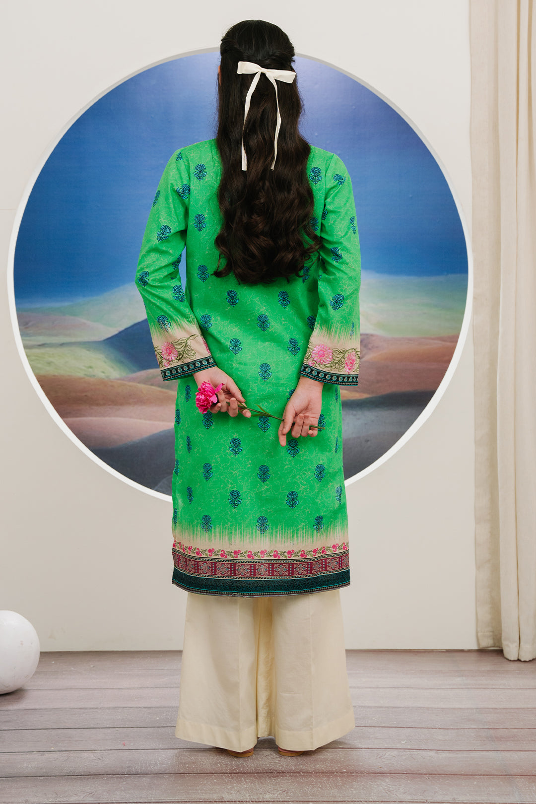 Embroidered Kurta - 2040