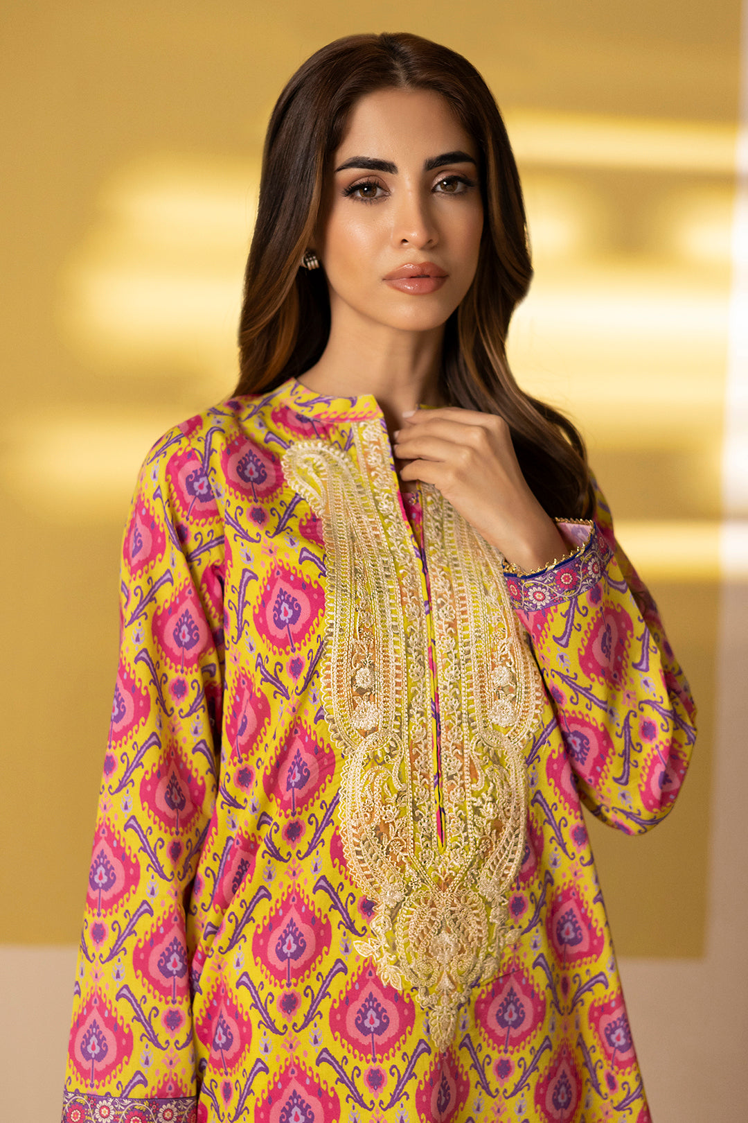 Embroidered Kurta - 2044