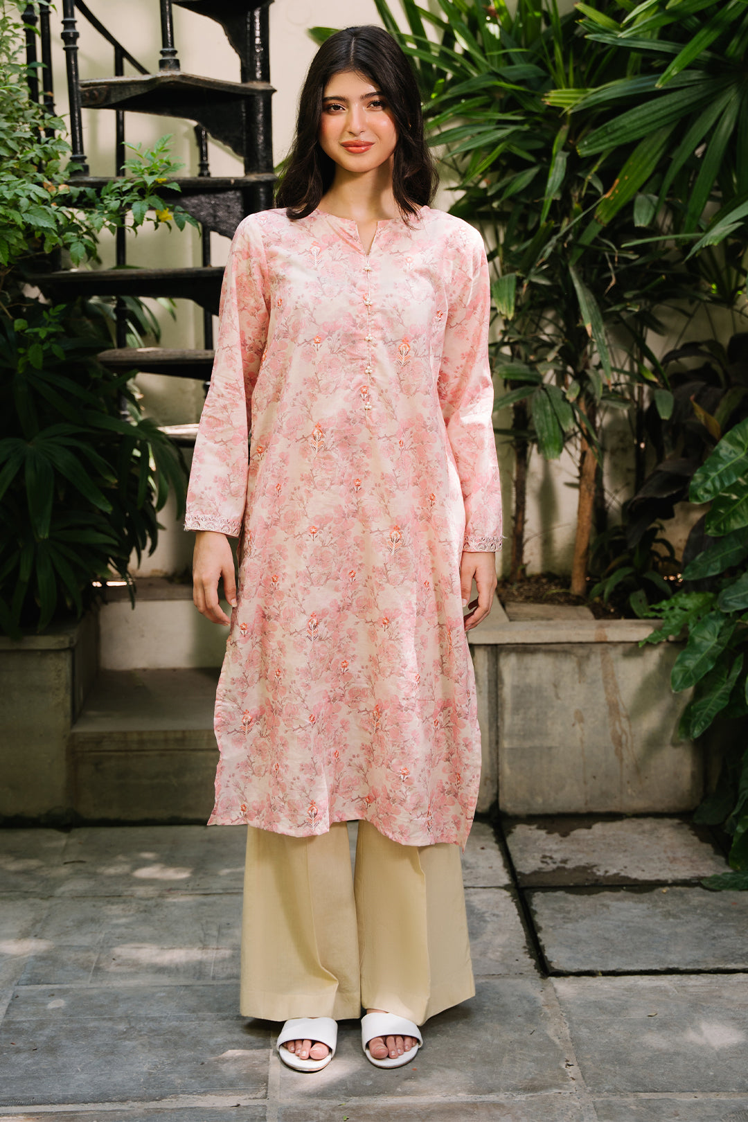 Embroidered Kurta - 2045