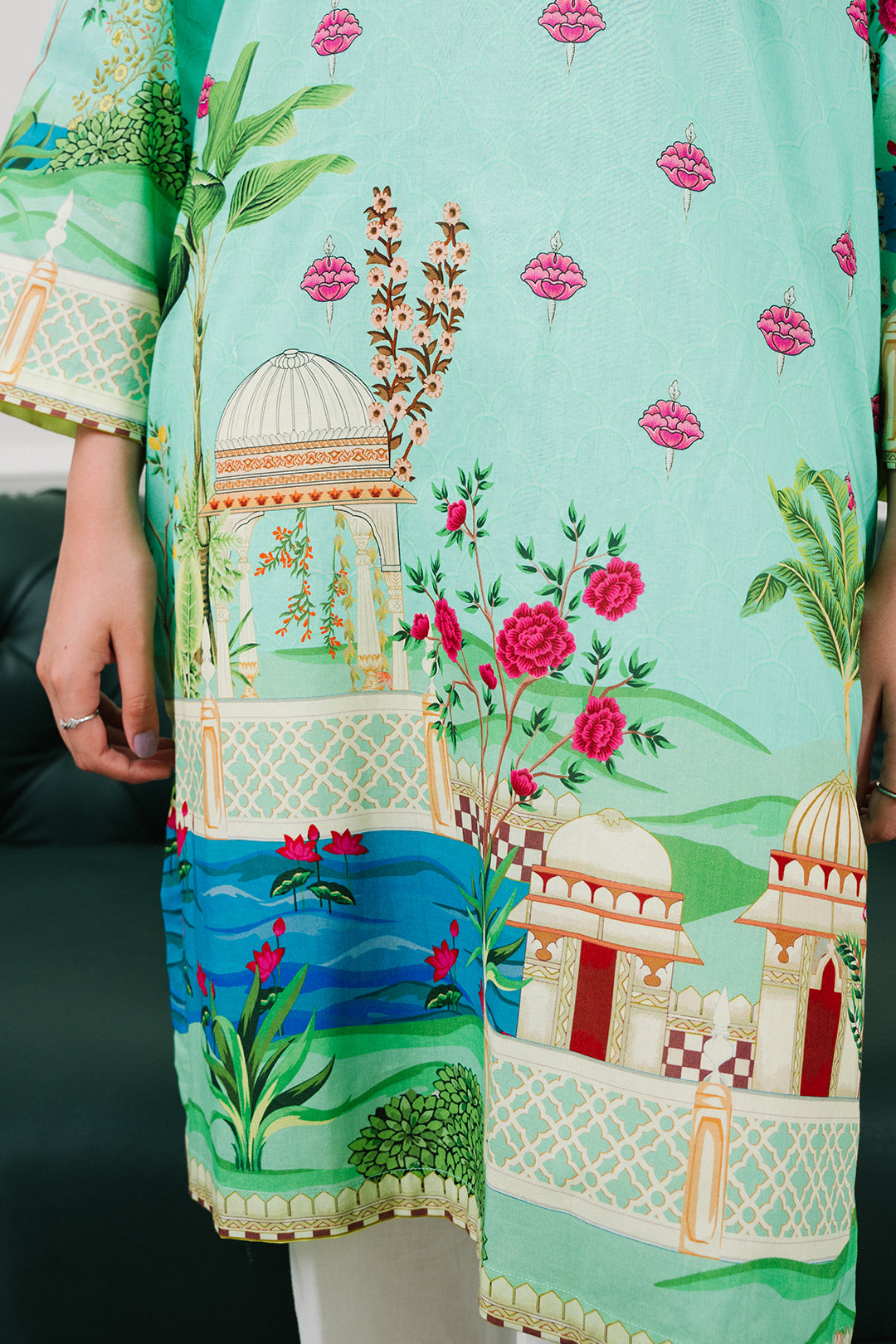 Embroidered  Kurta - 2046