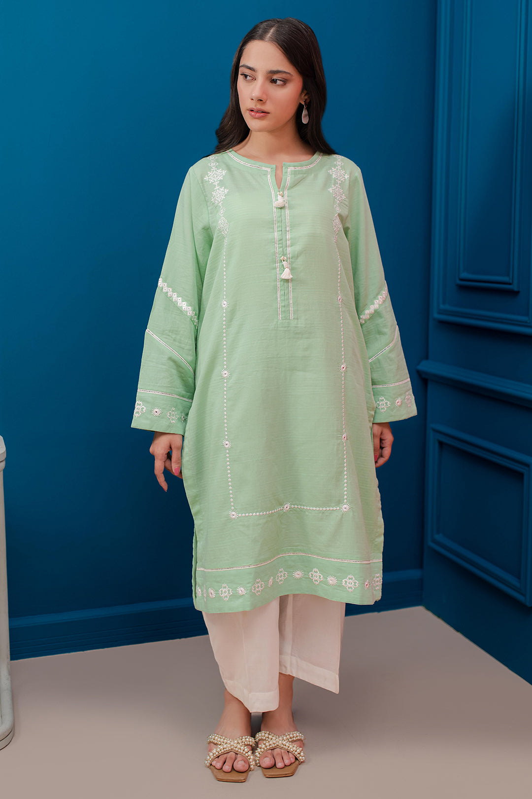 Embroidered Kurta - 2049