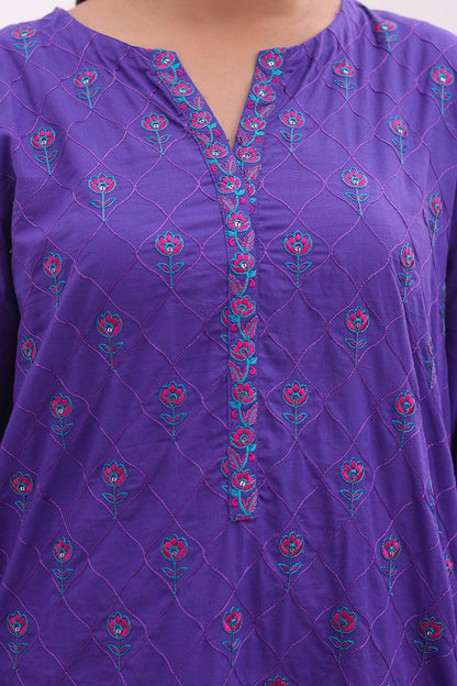 Embroidered Kurta - 2055