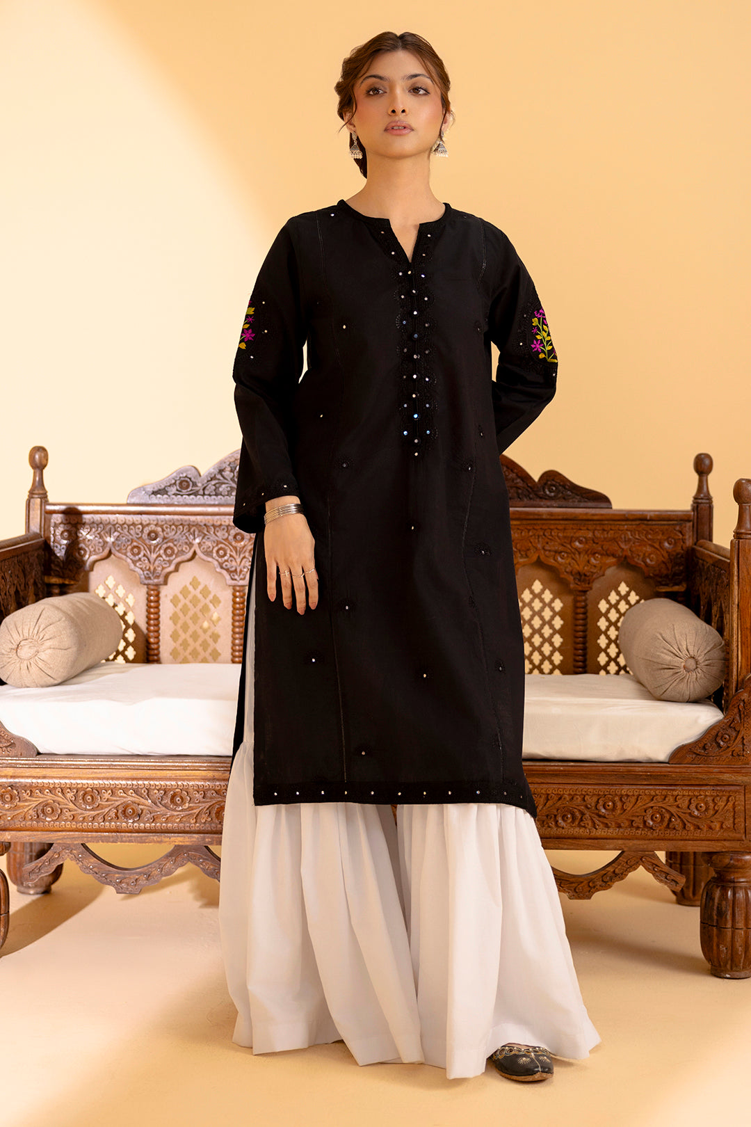 Embroidered Kurta - 2057