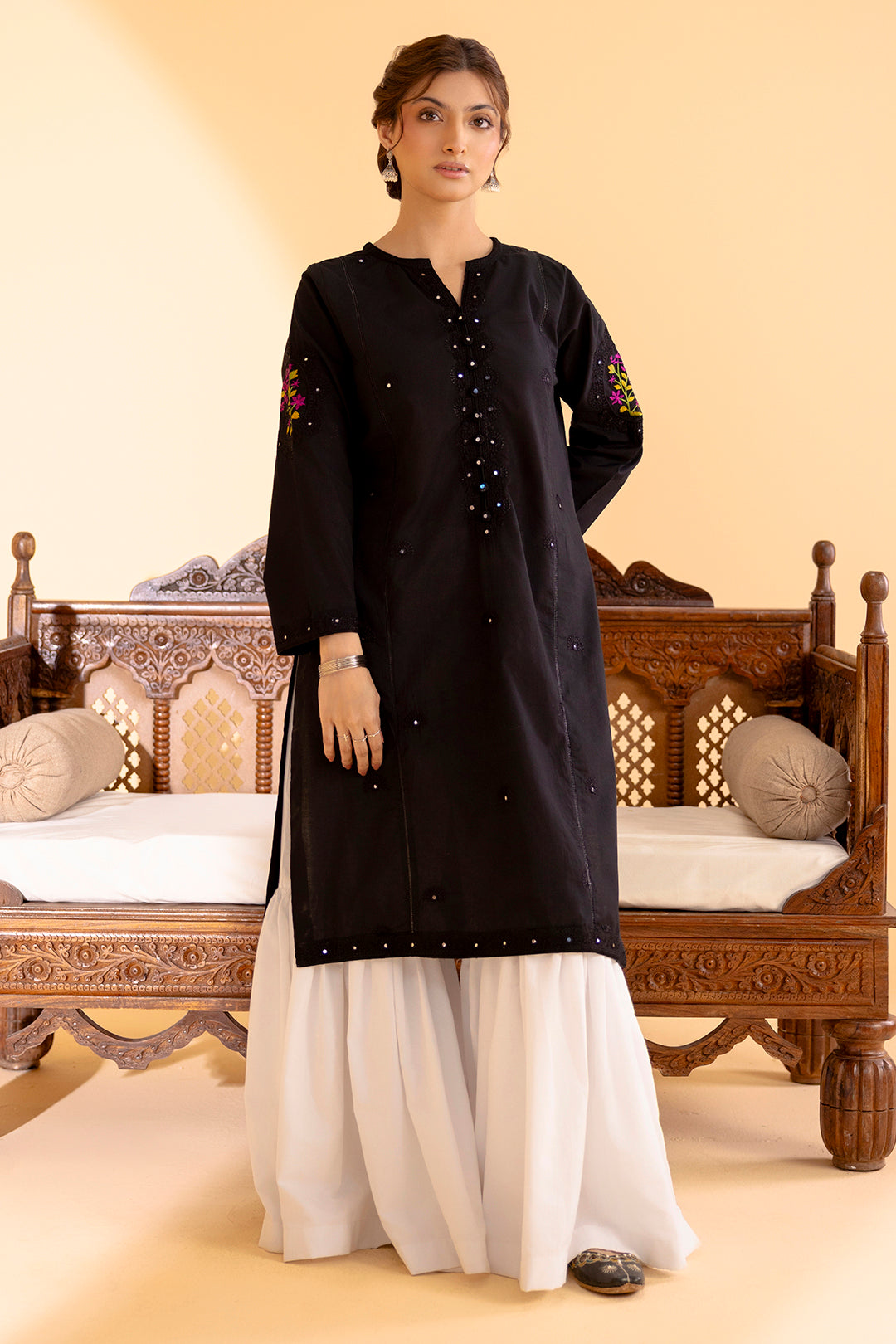 Embroidered Kurta - 2057