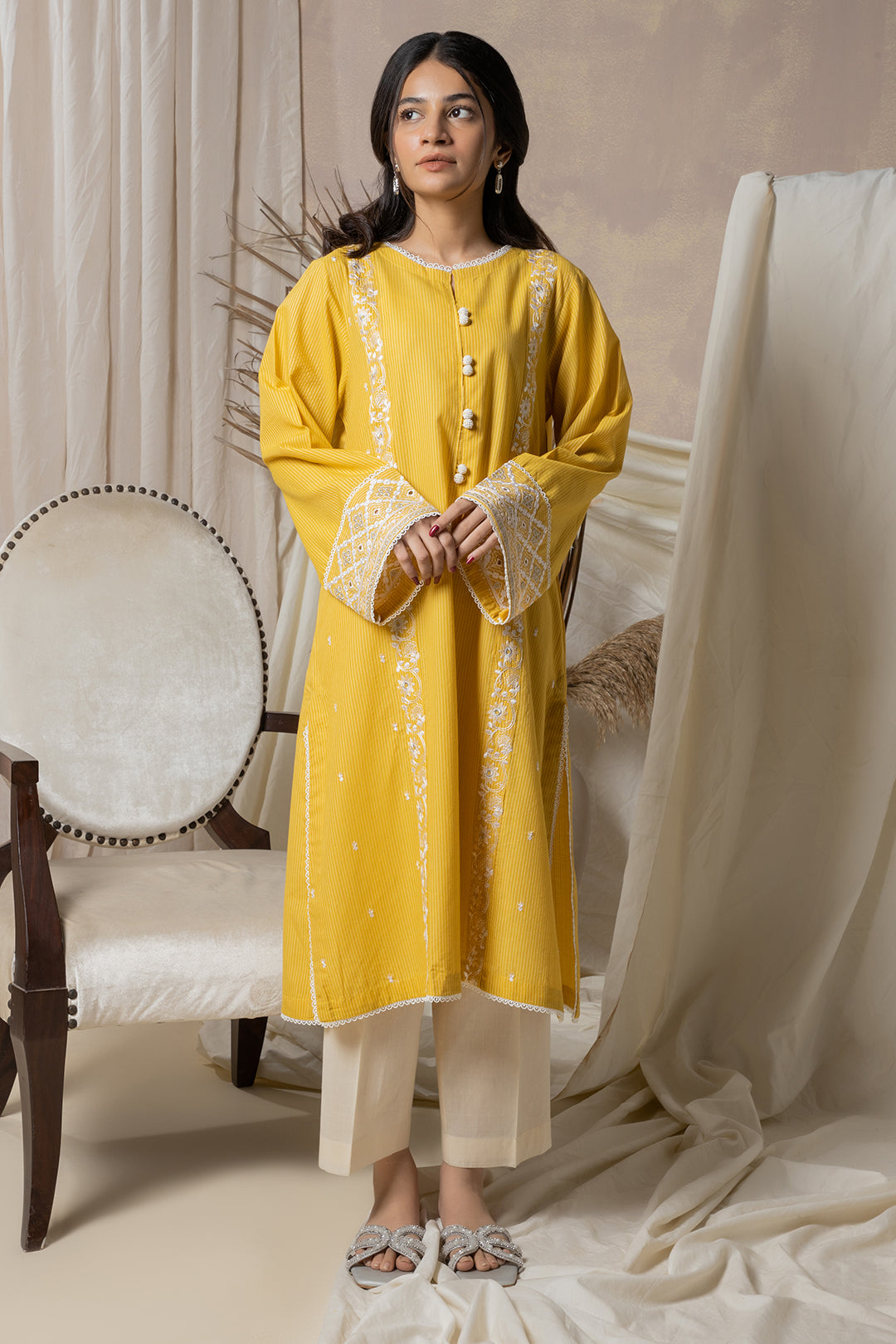 Embroidered Kurta - 2137