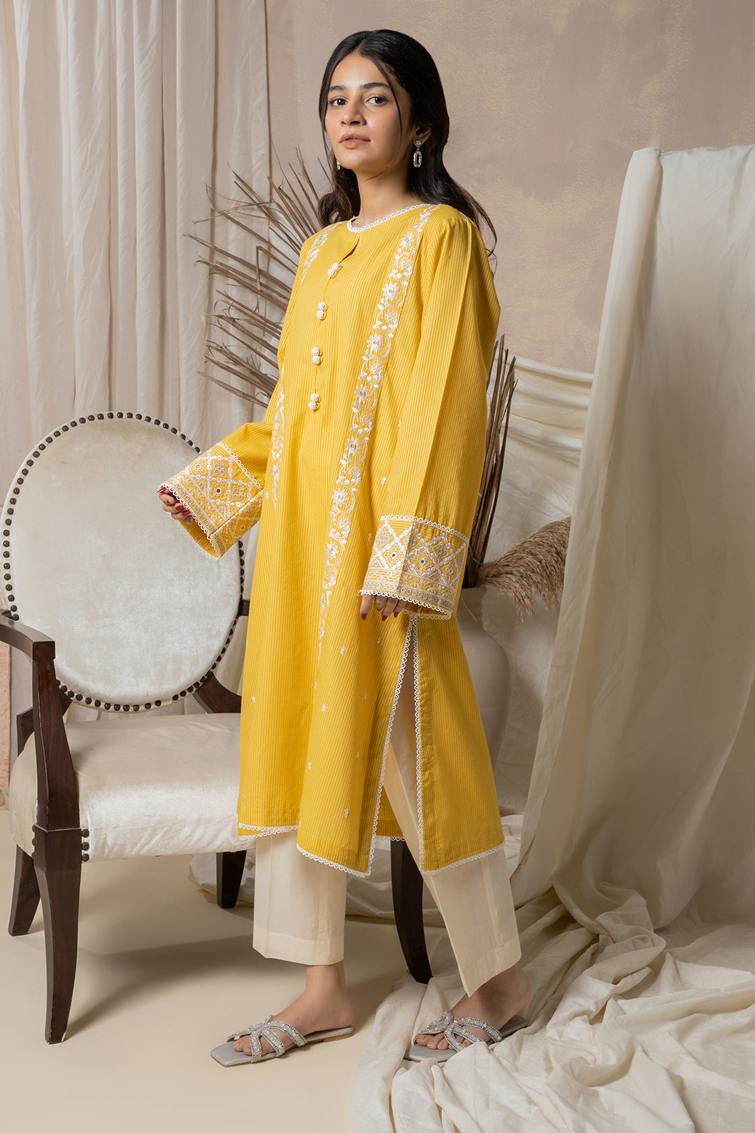 Embroidered Kurta - 2137