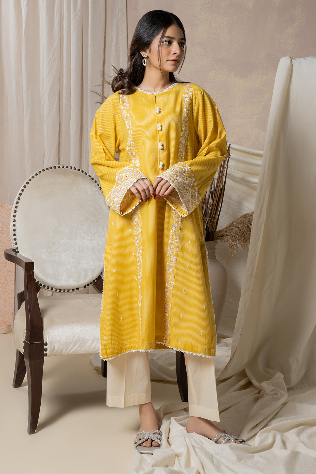 Embroidered Kurta - 2137